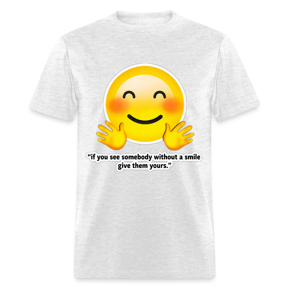 Give a smile - light heather gray
