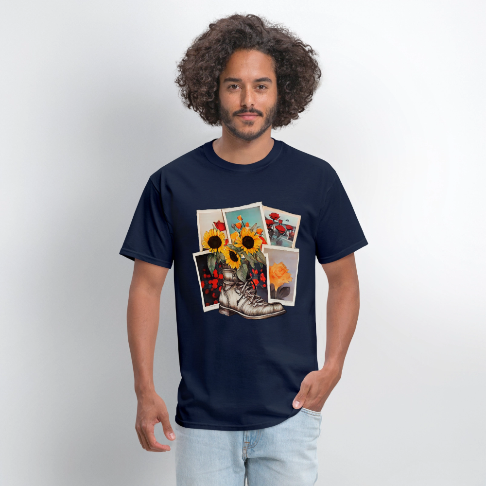 Flowers #2 - navy