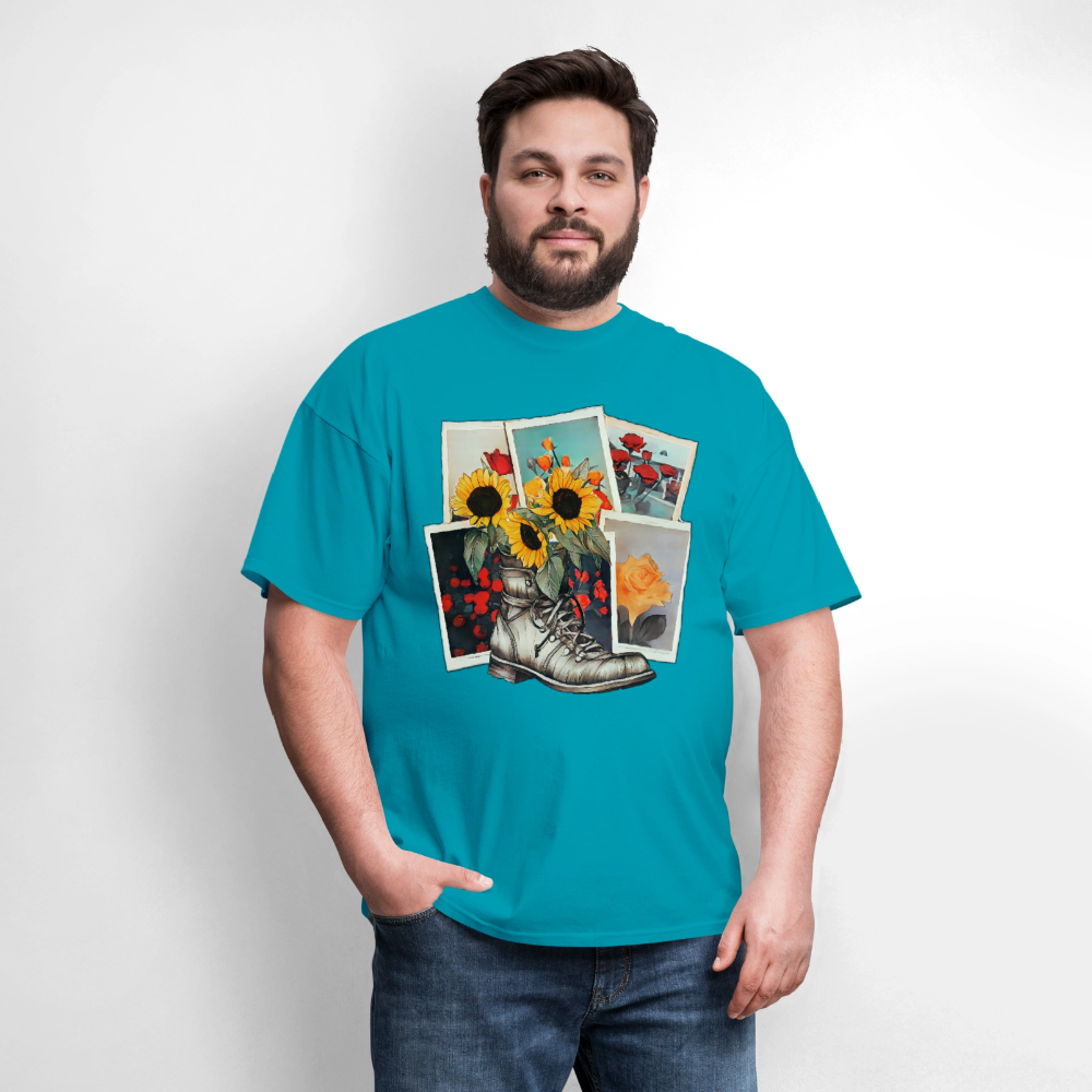 Flowers #2 - turquoise