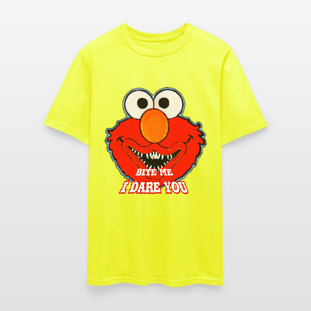 Bite Me Elmo - safety green