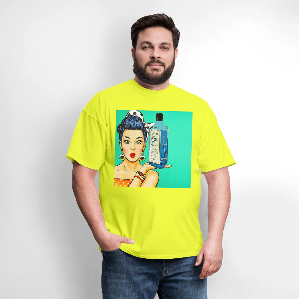Retro Woman - safety green