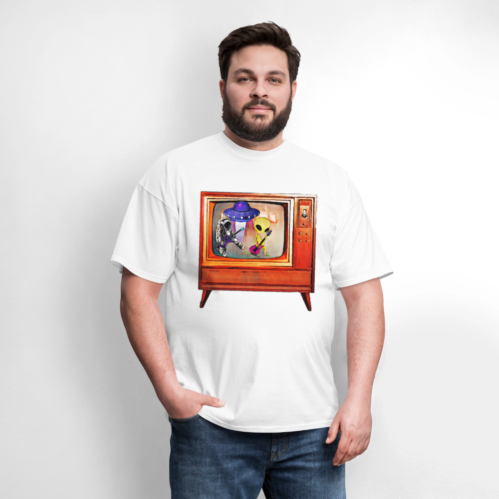 Rocking Astronaut and Alien #2 - white