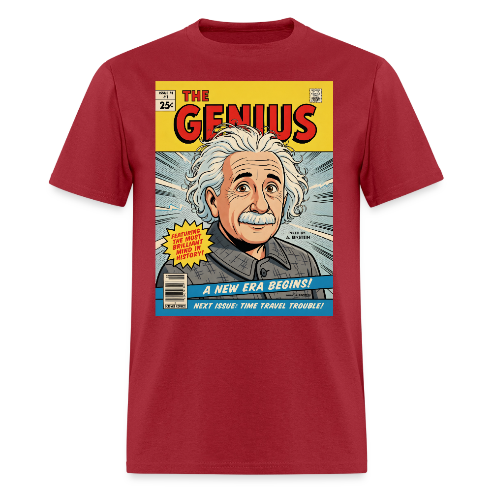 Albert Einstein #2 - true red