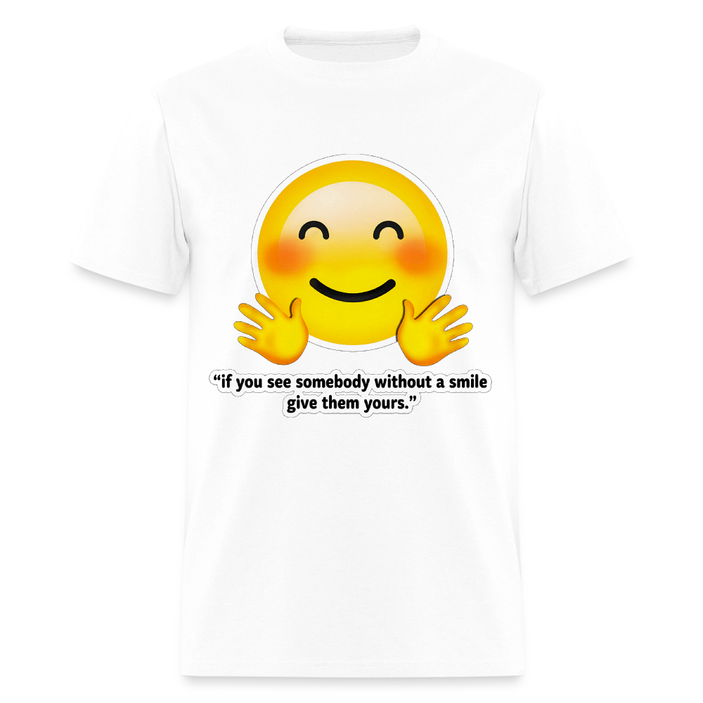 Give a smile - white