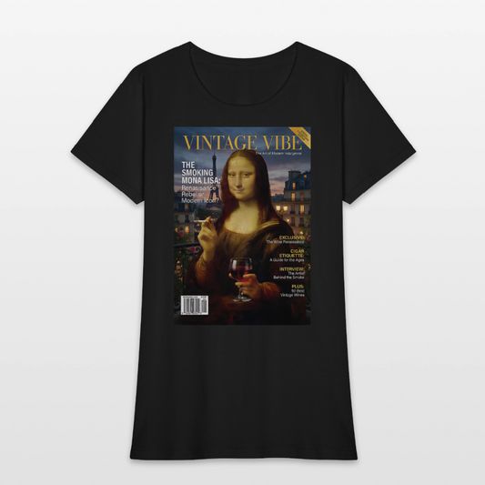 A Smoking Mona Lisa - black