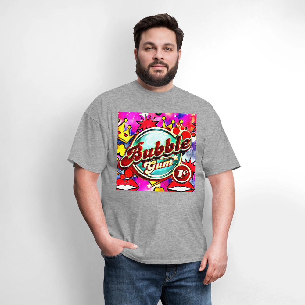 Bubblegum - heather gray