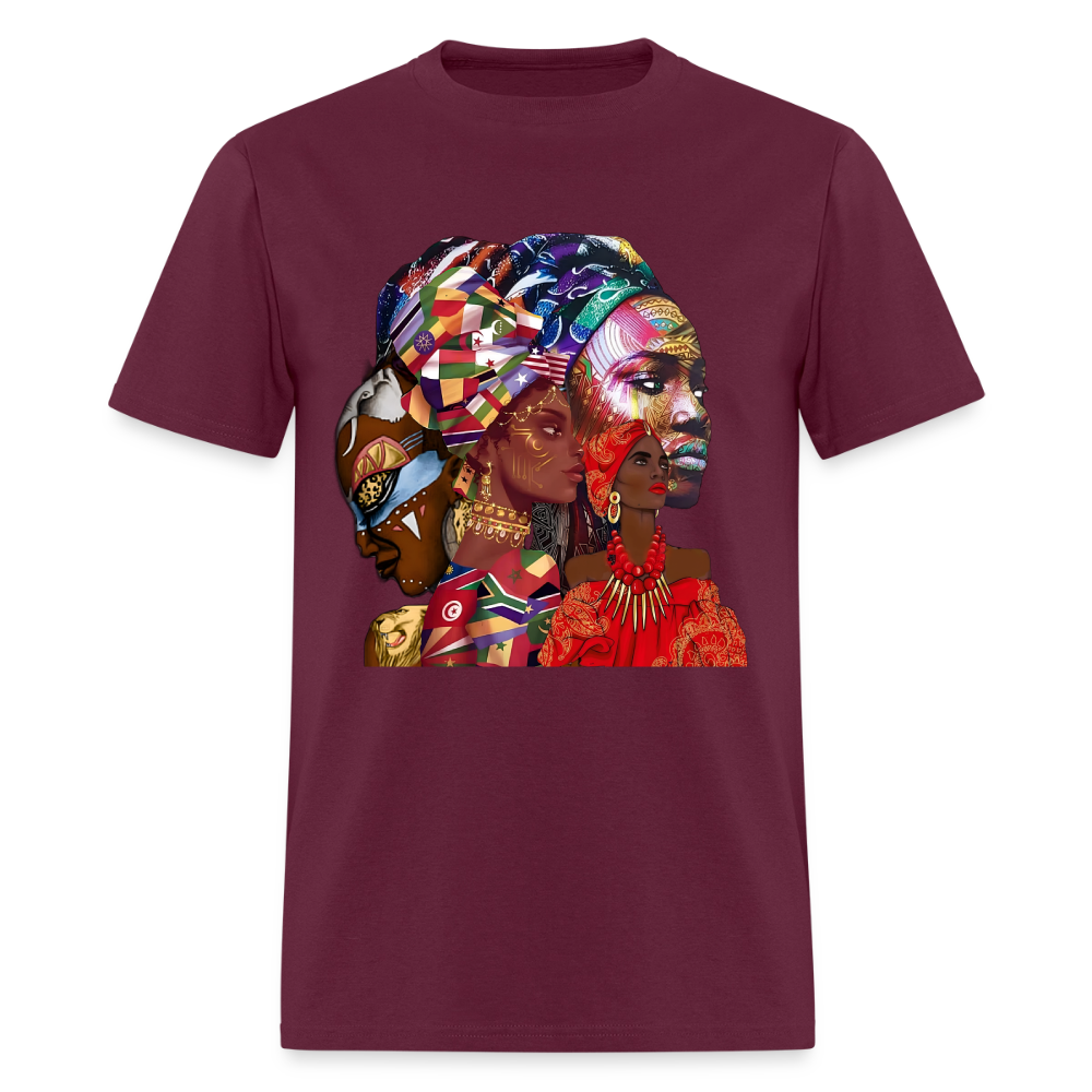 African Queens - burgundy
