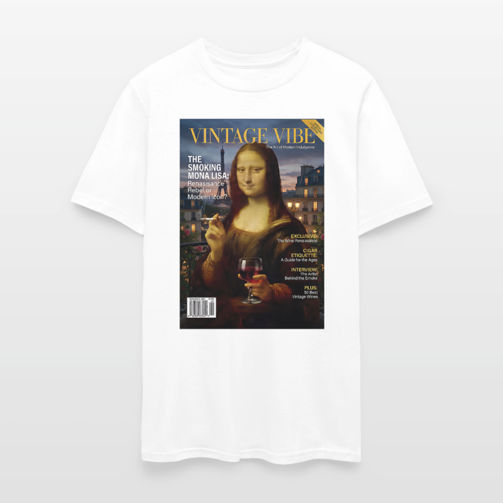 A Smoking Mona Lisa - white