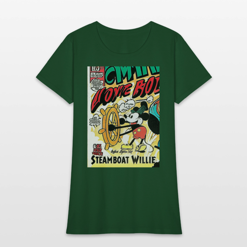 Steamboat Willie - forest green