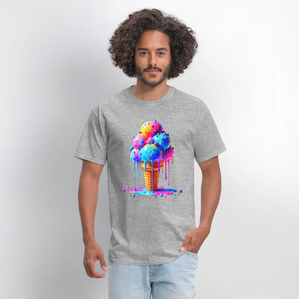 Melting Rainbow - heather gray