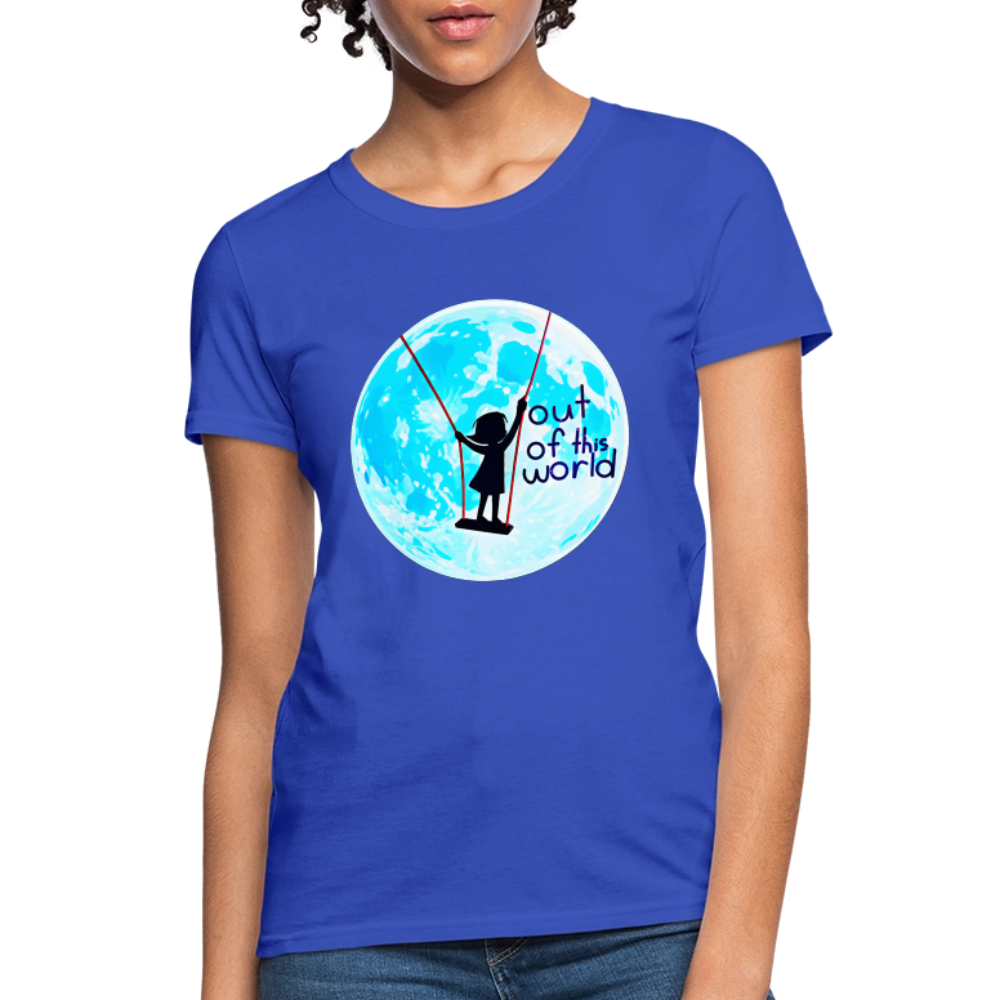 Out of this world - royal blue