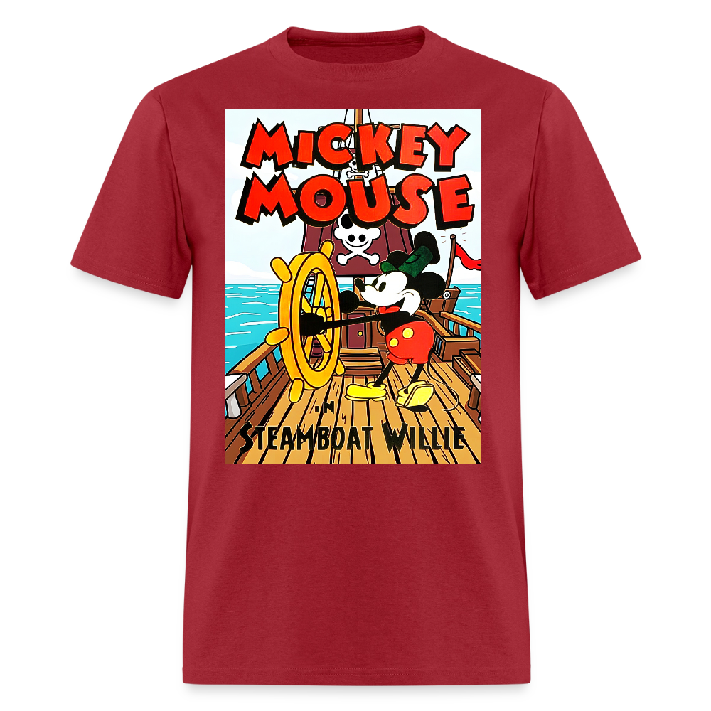 Steamboat Willie - dark red