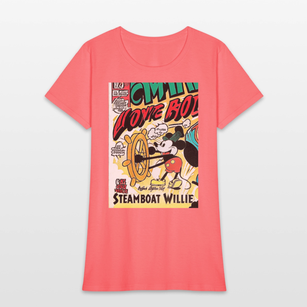 Steamboat Willie - coral