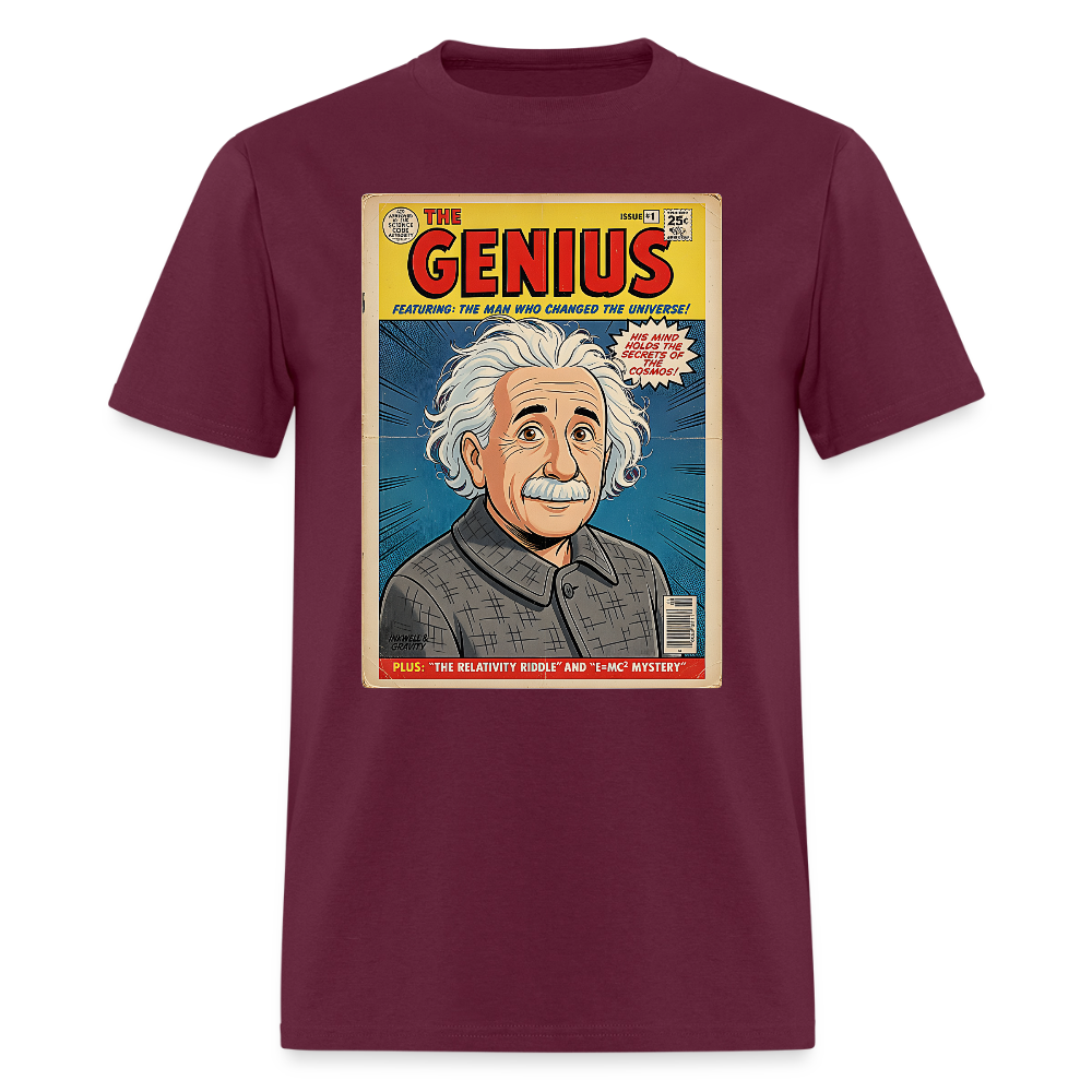 Albert Einstein #1 - burgundy