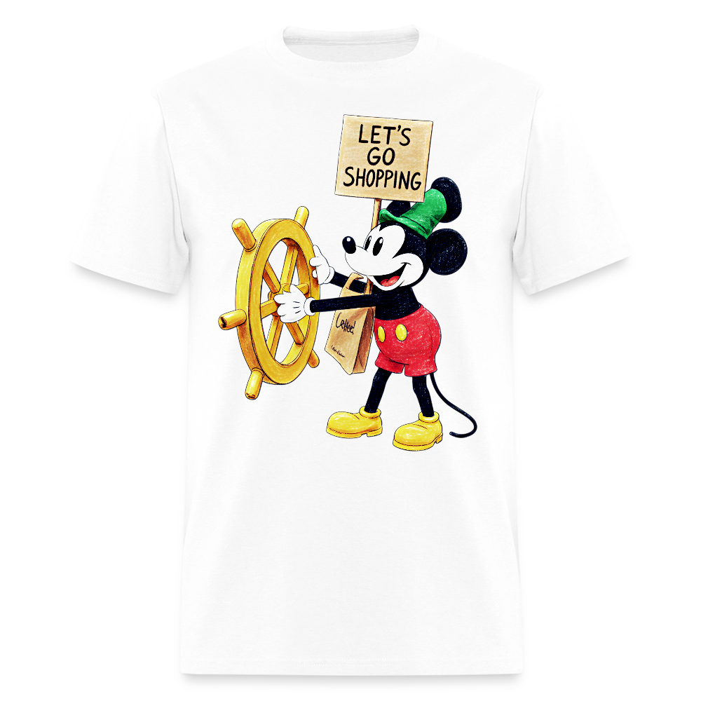 Let's Go Shopping - white
