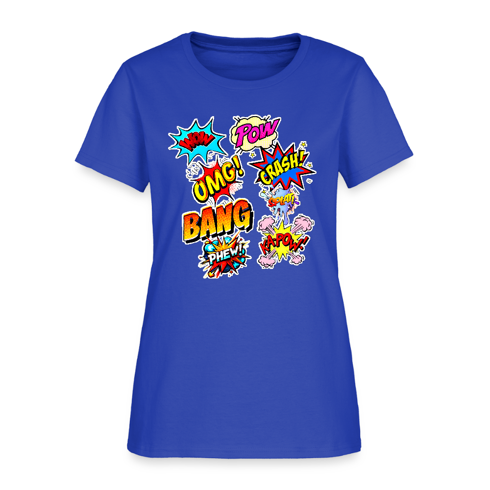 Comic Time - royal blue