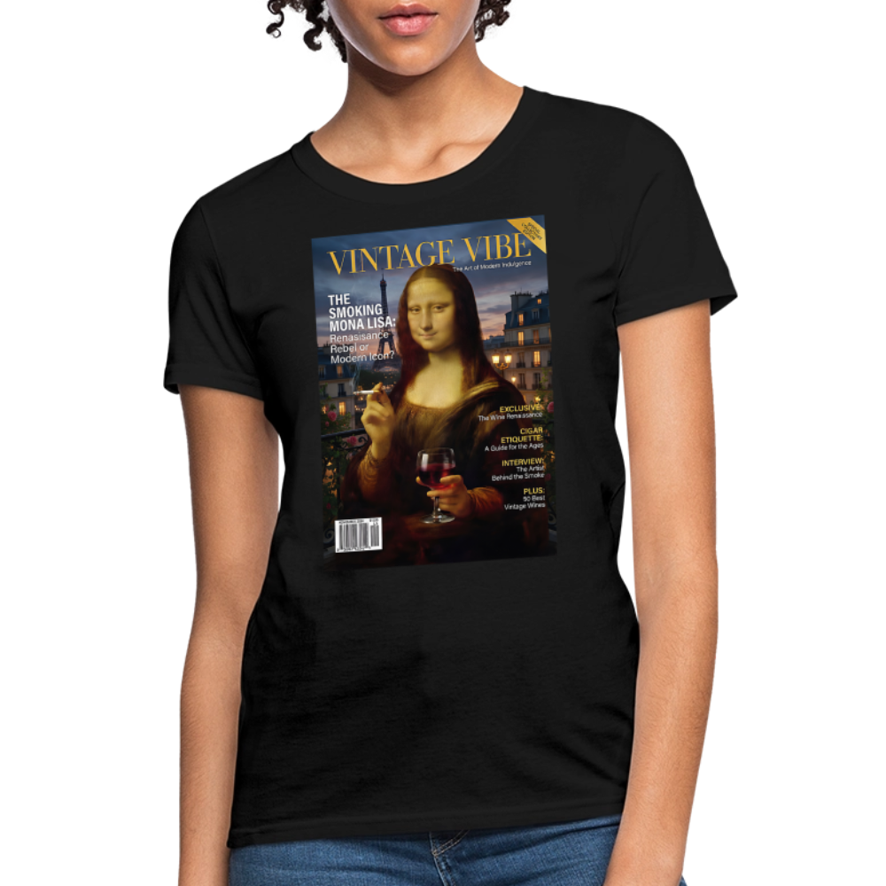 A Smoking Mona Lisa - black