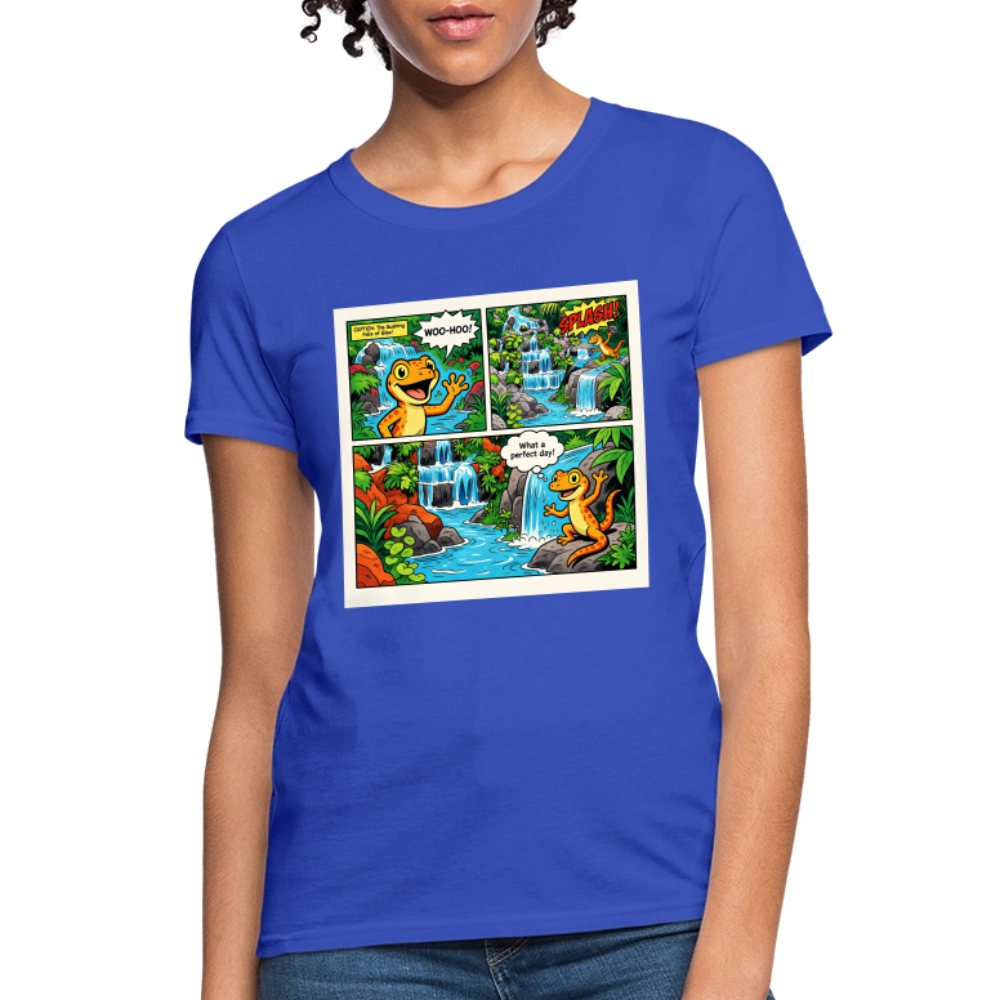 Comic Lizard - royal blue