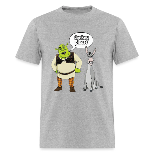 Donkey Please Shrek - heather gray