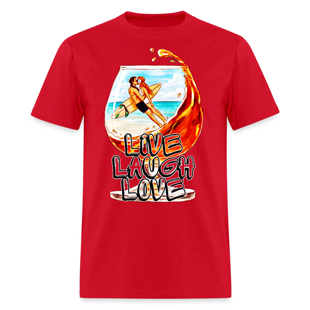 Live, Laugh, Love - red