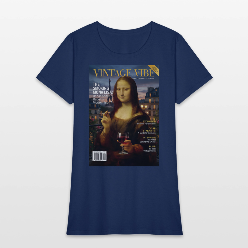 A Smoking Mona Lisa -  blue dusk