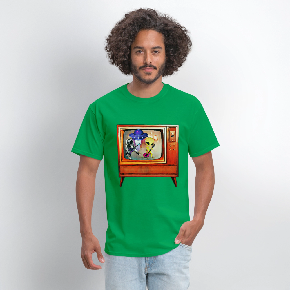 Rocking Astronaut and Alien #2 - bright green