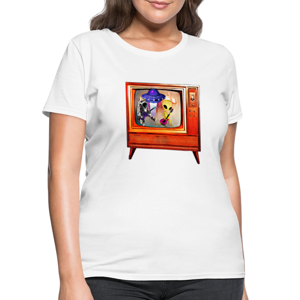 Rocking Astronaut and Alien #2 - white