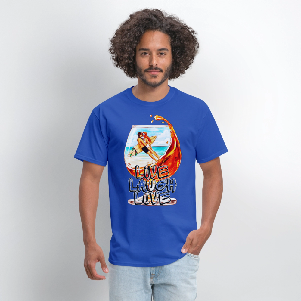 Live, Laugh, Love - royal blue