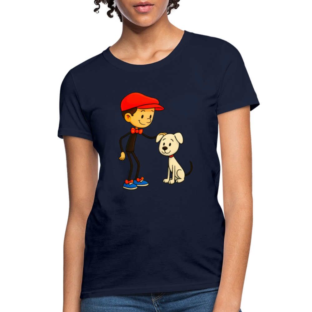 A Dog And His Best Friend - navy