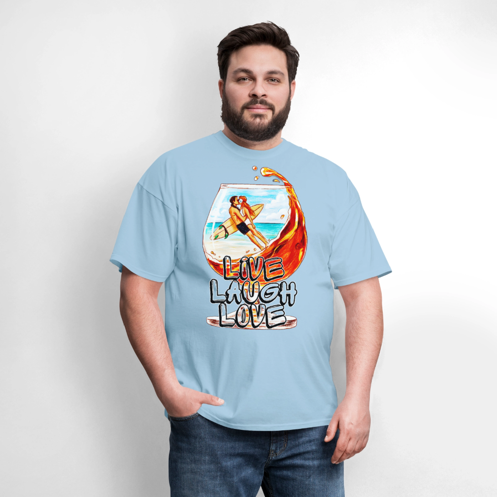 Live, Laugh, Love - powder blue
