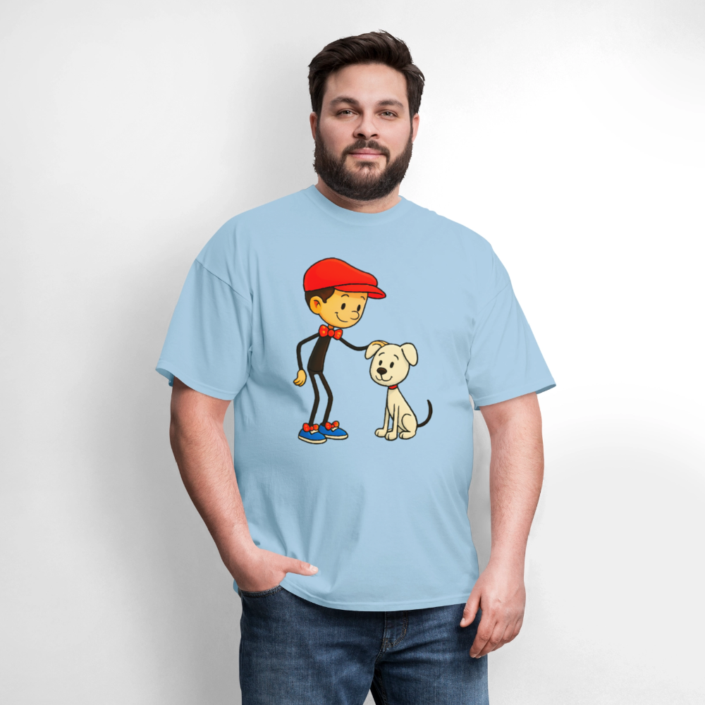 A Dog And His Best Friend - powder blue