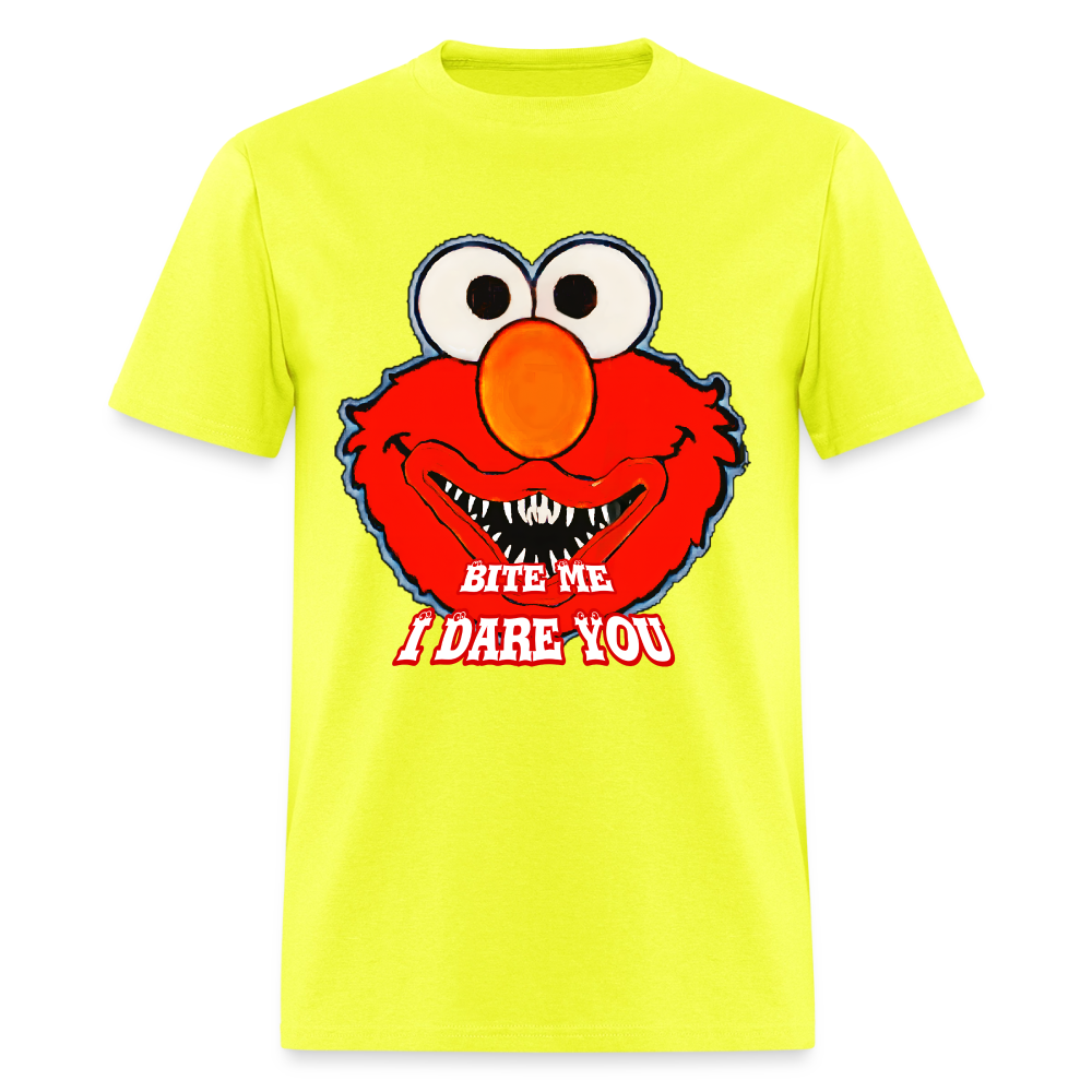 Bite Me Elmo - safety green