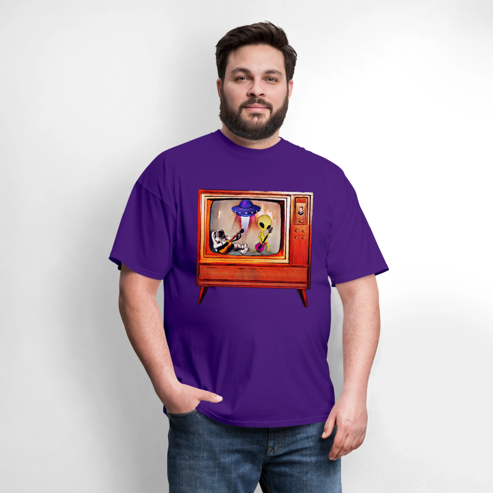 Rocking Astronaut and Alien - purple