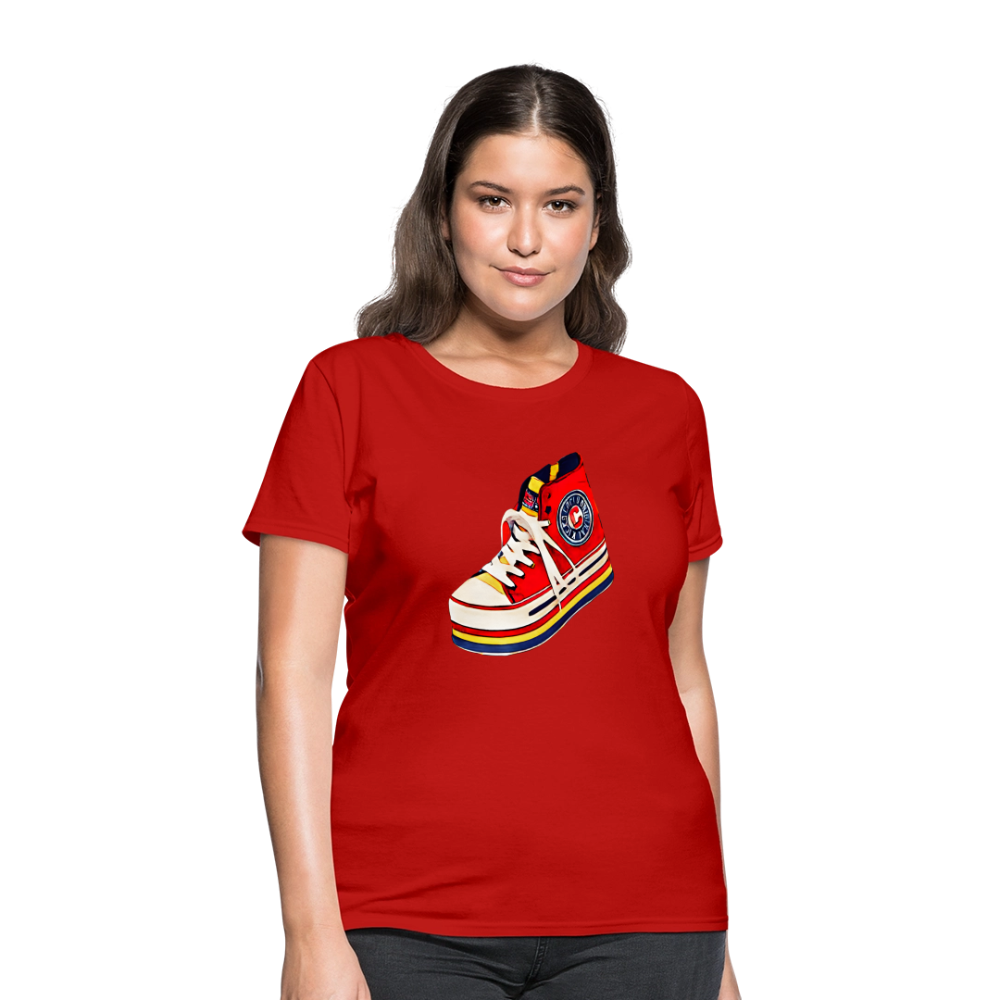 High Top Sneaker - red