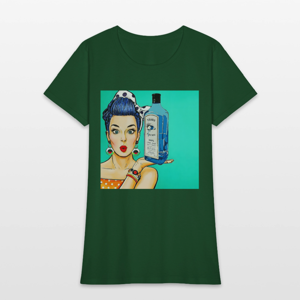Retro Woman - forest green