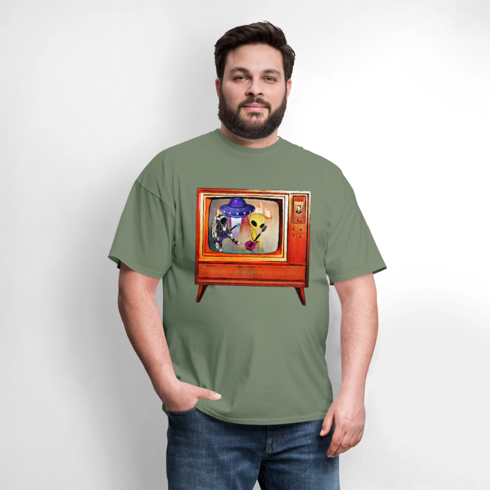 Rocking Astronaut and Alien #2 - military green