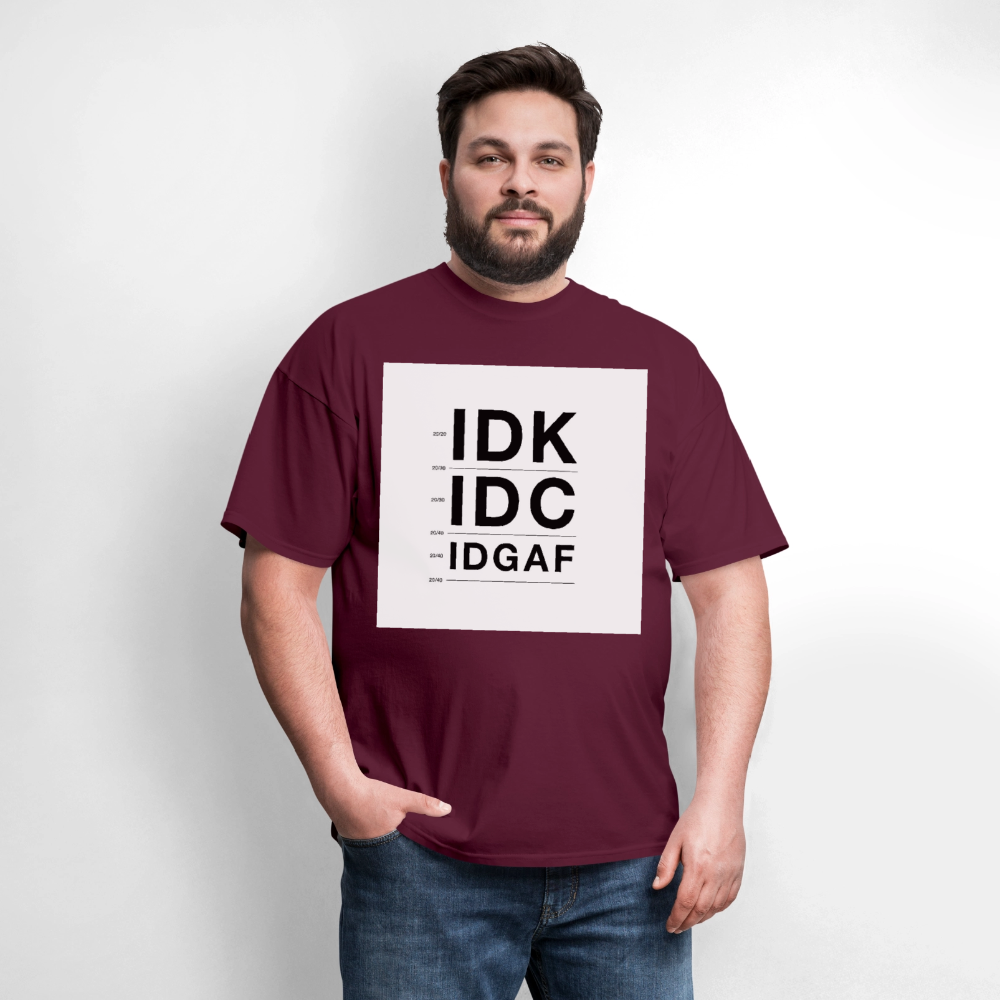 #2 IDK - burgundy