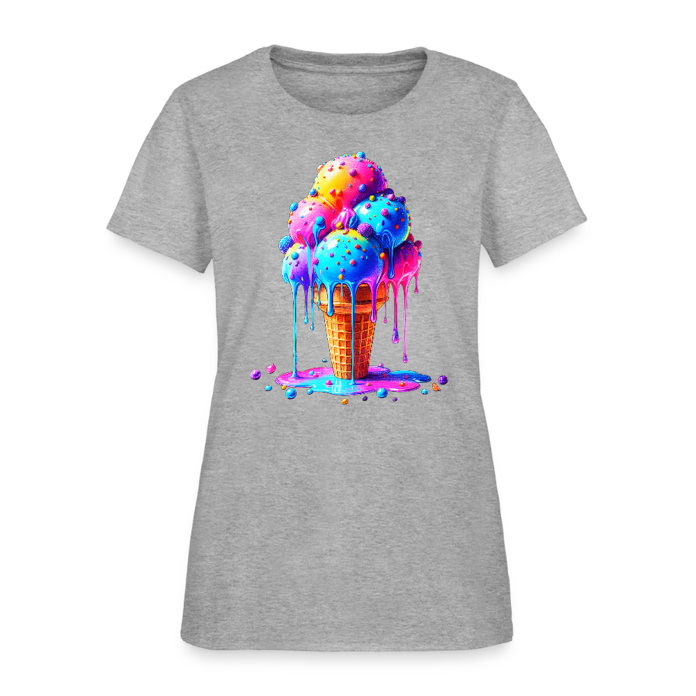 Melting Rainbow - heather gray