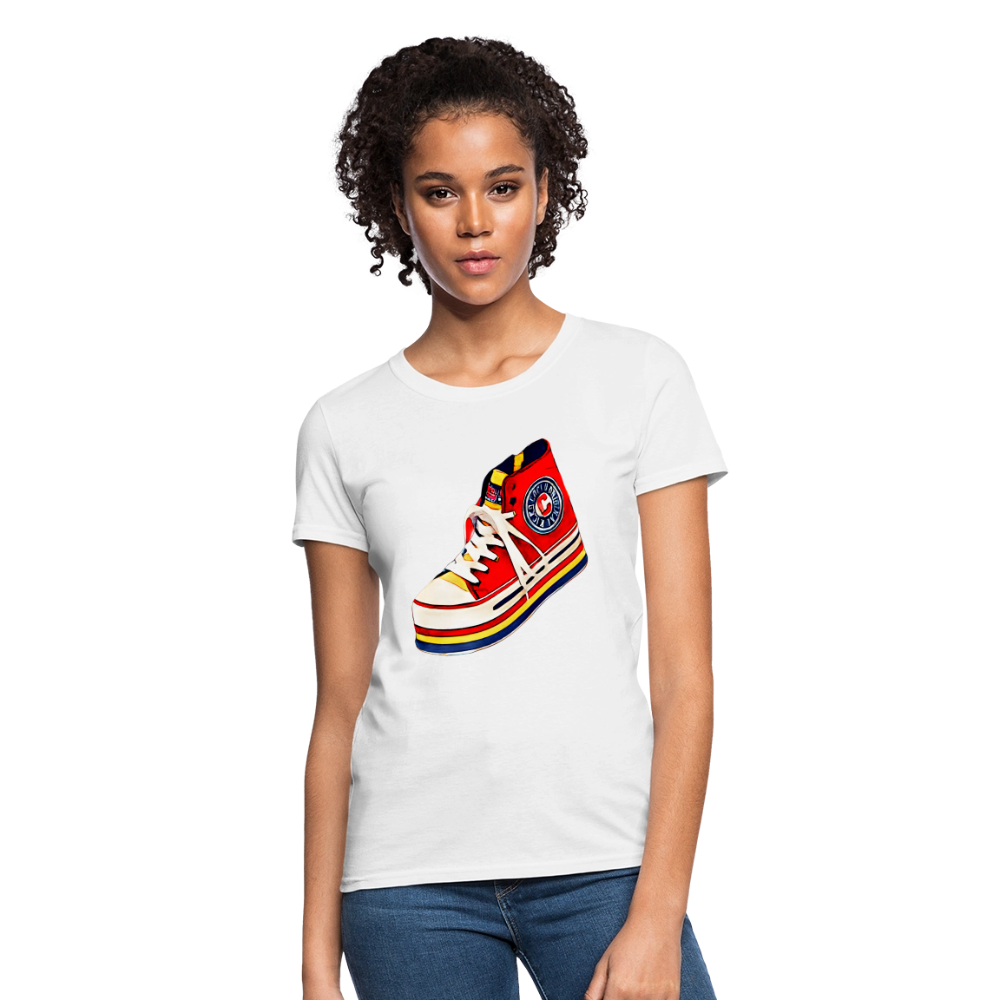 High Top Sneaker - white