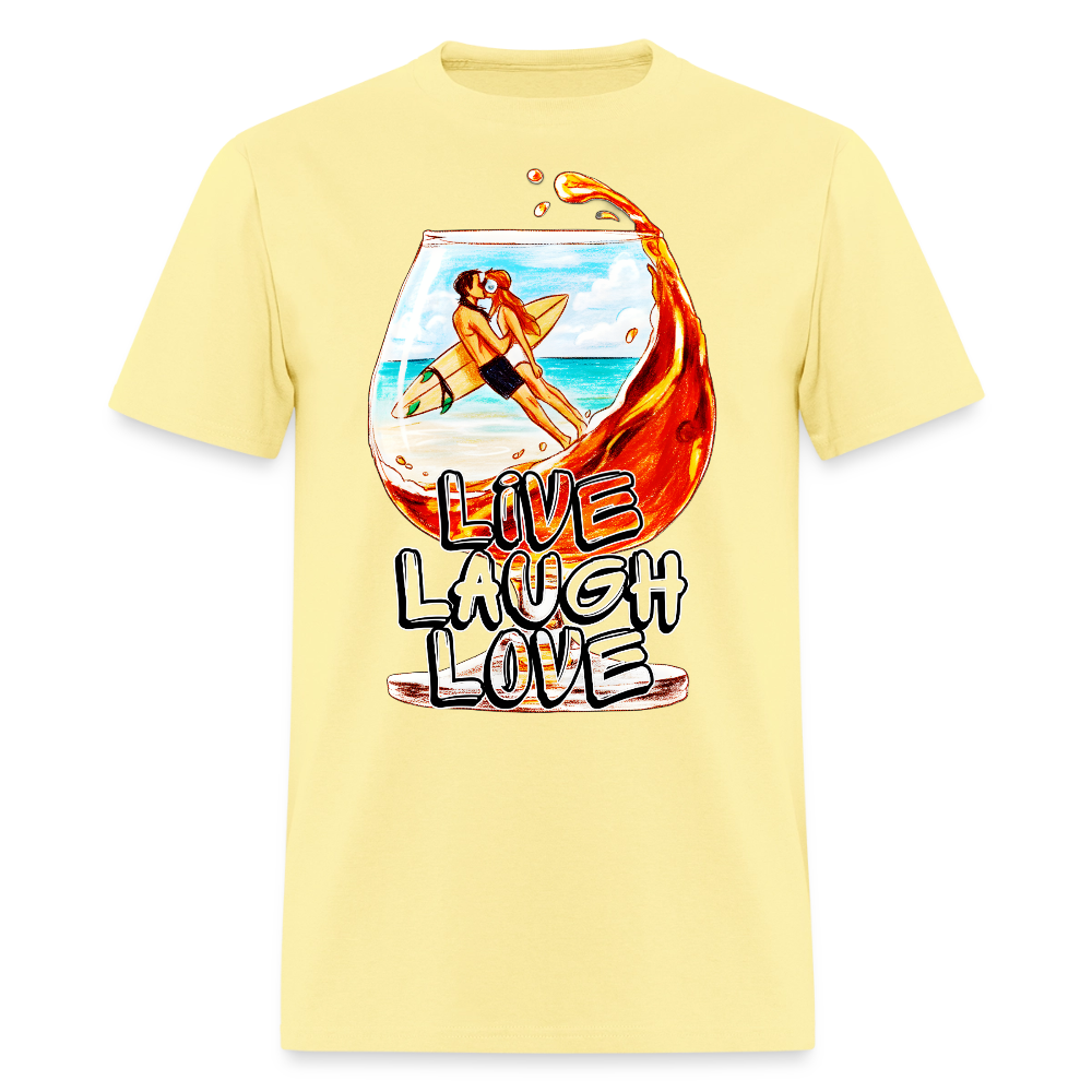 Live, Laugh, Love - cornsilk