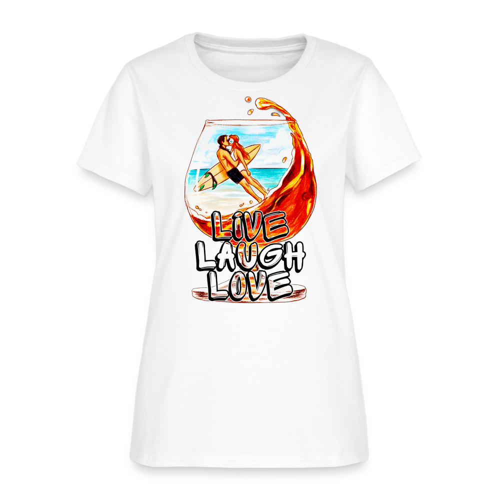 Live, Laugh, Love - white