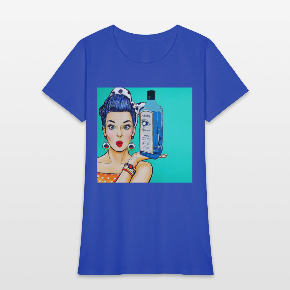 Retro Woman - royal blue