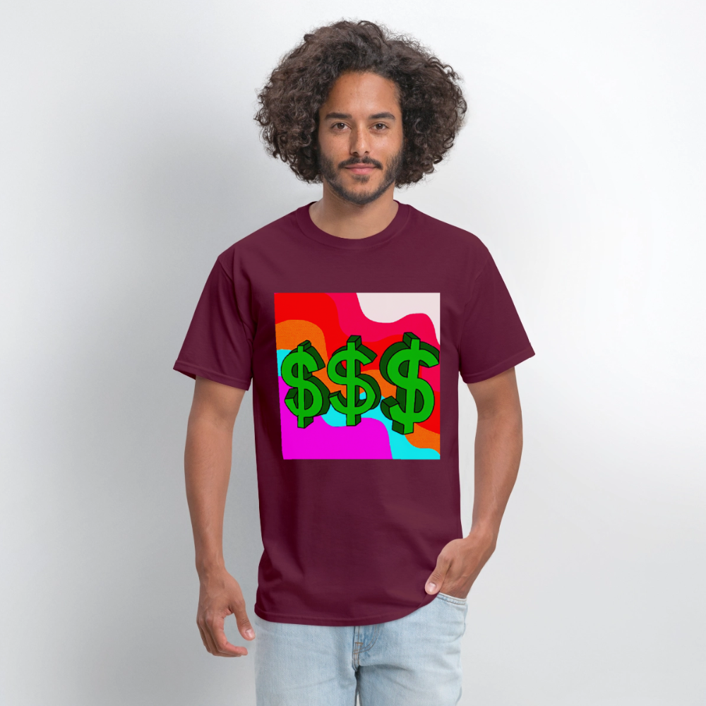 Dollar Sign - burgundy