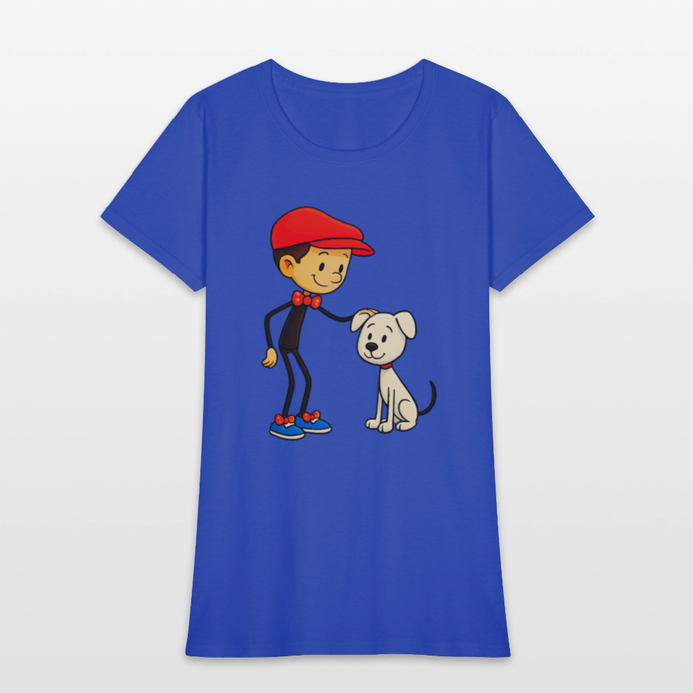 A Dog And His Best Friend - royal blue