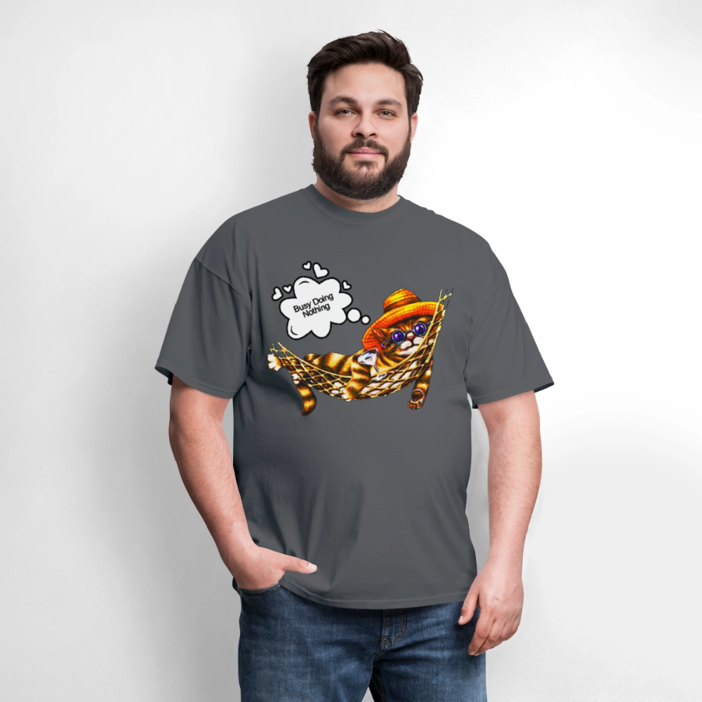 Busy Doing Nothing - charcoal