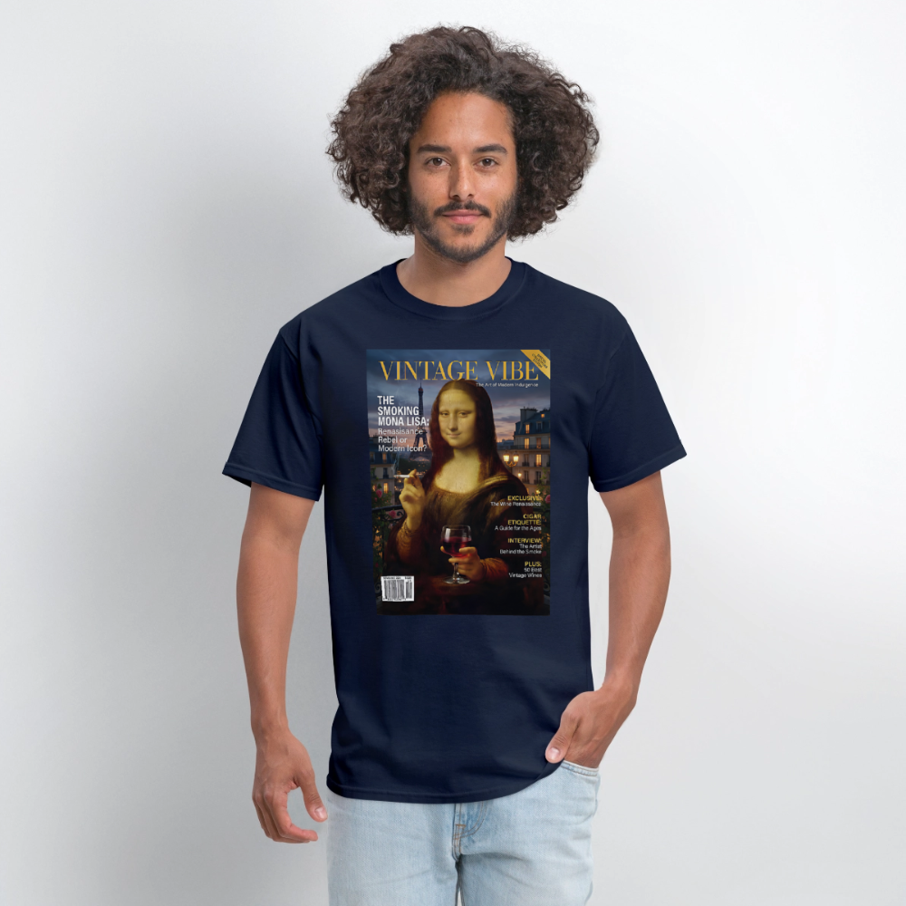 A Smoking Mona Lisa - navy