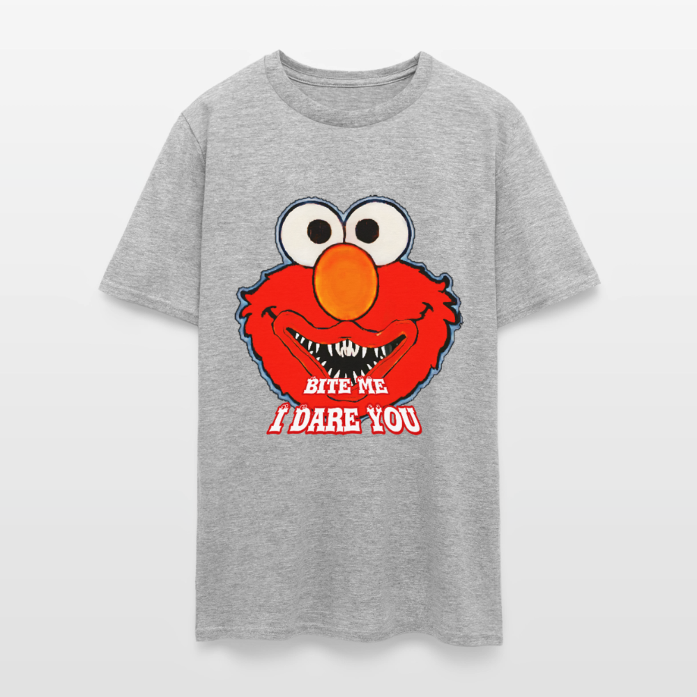 Bite Me Elmo - heather gray