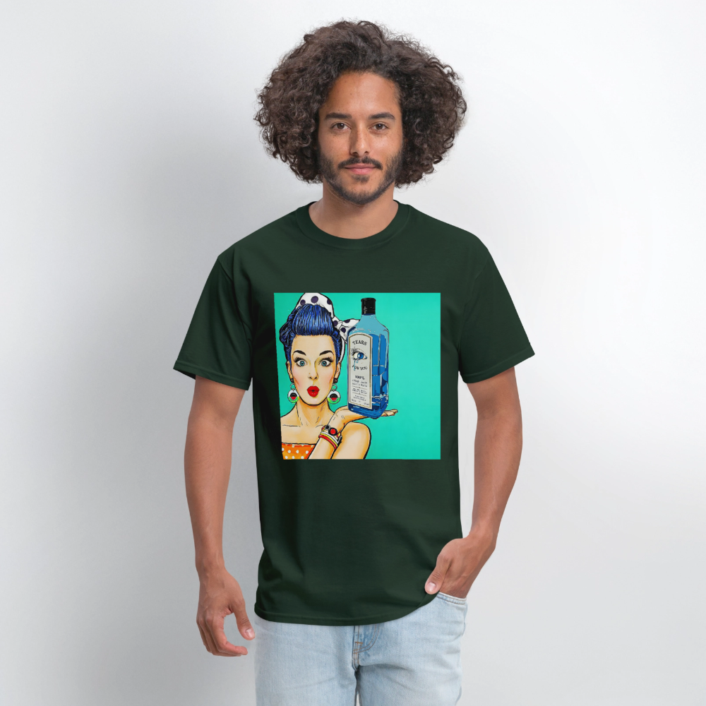 Retro Woman - forest green
