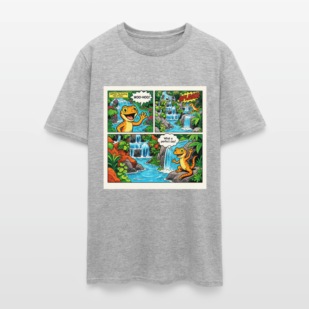 Comic Lizard - heather gray