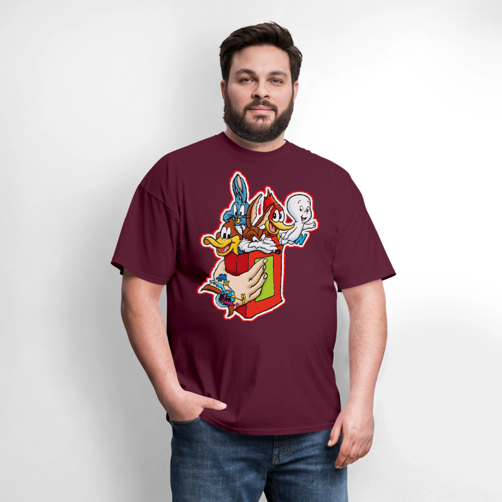 Bugs and Friends - burgundy